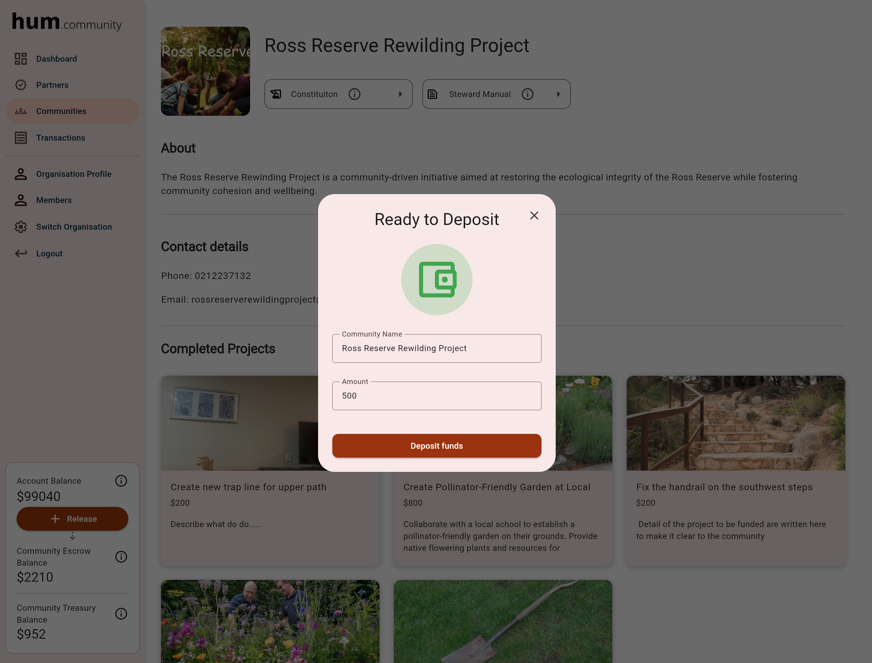 Funder Dashboard - Community Insights
