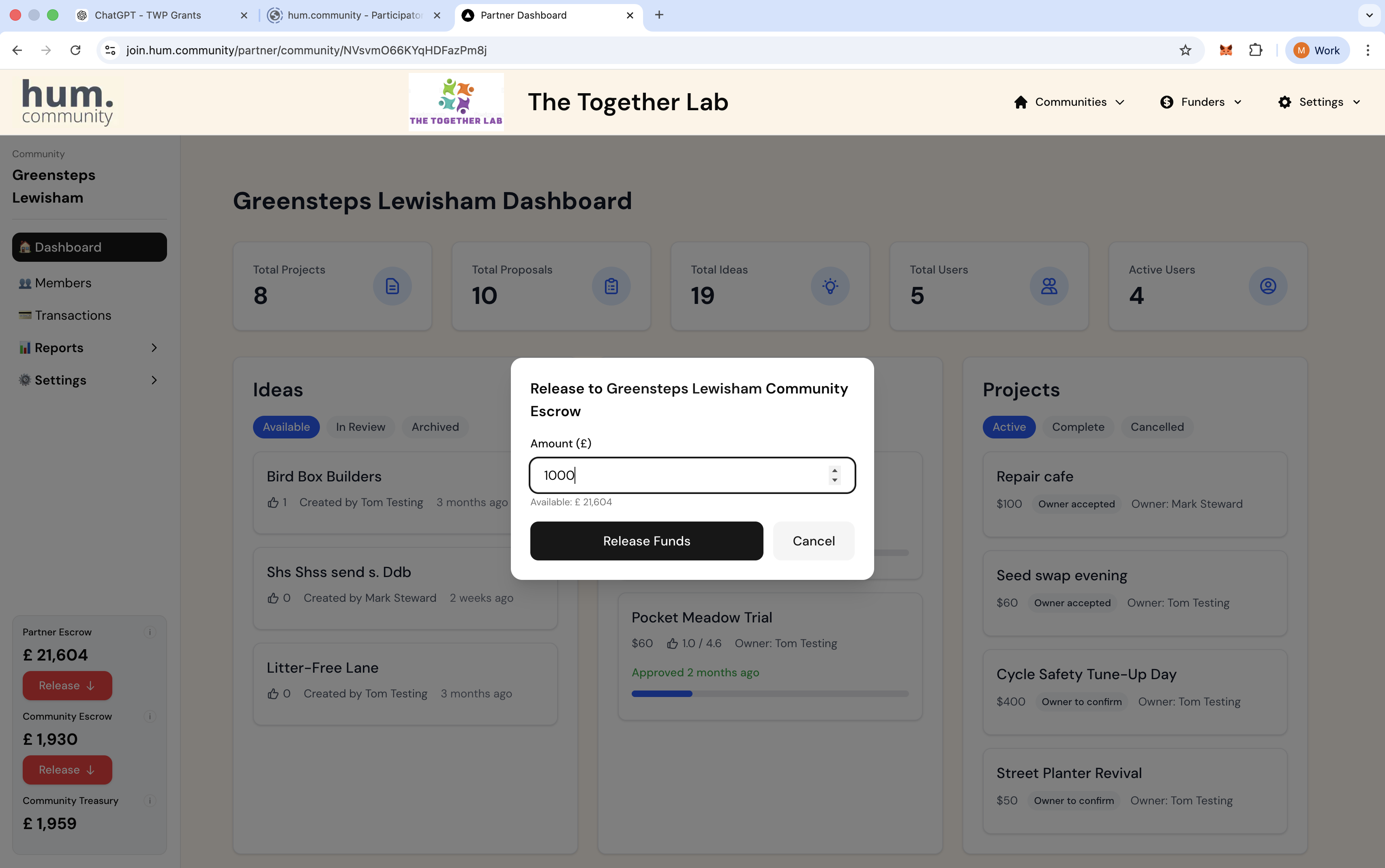 Partner Dashboard - Overview